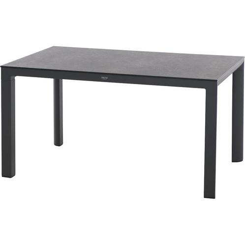 Siena Garden Silva Eettafel 137,5x90cm mat antraciet / HPL -, Tuin en Terras, Tuintafels, Ophalen of Verzenden