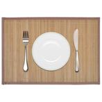 vidaXL 6 st Placemats 30x45 cm bamboe bruin, Verzenden, Nieuw, Bruin