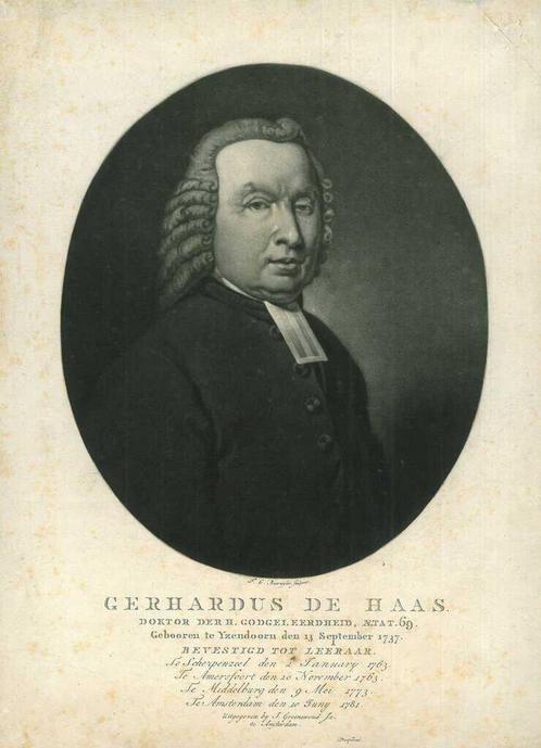 Portrait of Gerardus de Haas, Antiek en Kunst, Kunst | Etsen en Gravures