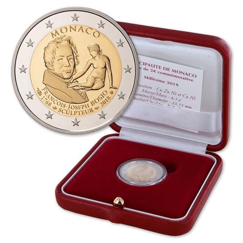 Monaco 2 Euro Bosio 2018 Proof, Postzegels en Munten, Munten | Europa | Euromunten, Verzenden