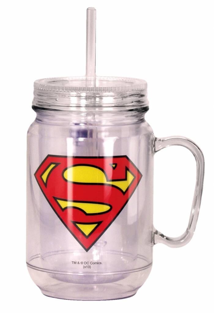 Superman Mason Jar, Verzamelen, Film en Tv, Nieuw, Ophalen of Verzenden