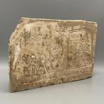 Raplica of Babylonische Tablet met de zonnegod Shamash Scène