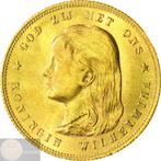Nederland. Wilhelmina. 10 Gulden 1897 parels vast keerzijde, Postzegels en Munten