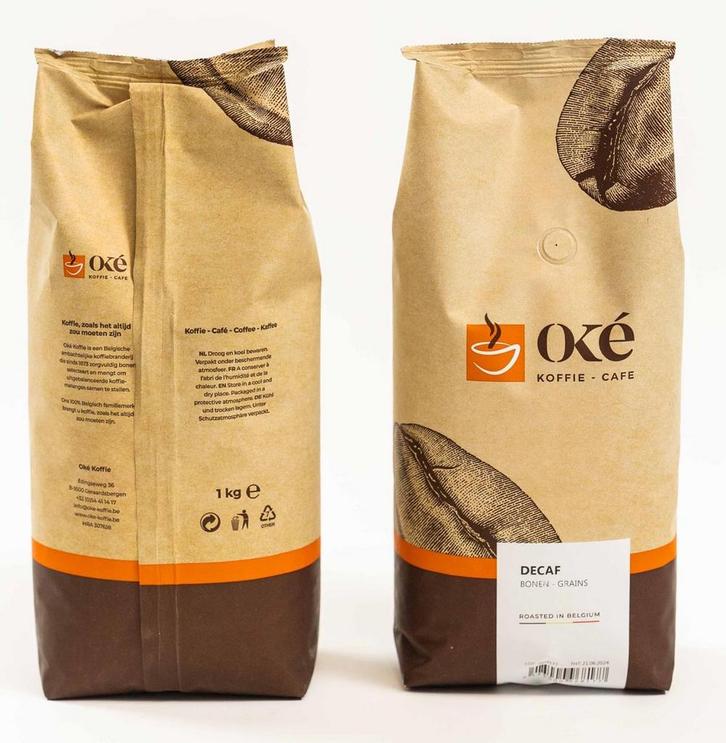 Oké koffiebonen, zak van 1 kg, Deca, Zakelijke goederen, Partijgoederen en Retail | Verpakking en Verzending, Ophalen of Verzenden