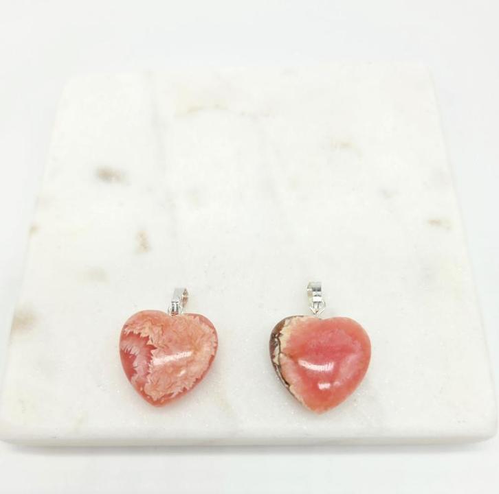 Rhodochrosiet Hanger Hartje, Verzamelen, Mineralen en Fossielen, Ophalen of Verzenden