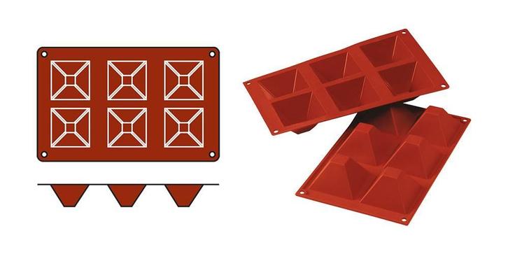 Bak/pudding vorm Pyramids, Zakelijke goederen, Horeca | Keukenapparatuur, Nieuw in verpakking, Verzenden