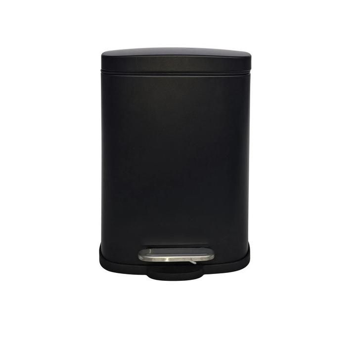 Practo Home pedaalemmer design 5l - mat zwart, Huis en Inrichting, Woonaccessoires | Prullenbakken, Nieuw, Verzenden