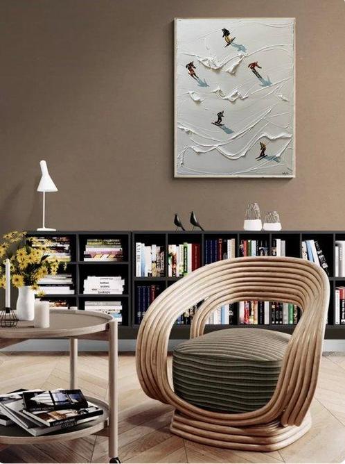 Taty Ur - Ski lovers, Antiek en Kunst, Kunst | Schilderijen | Modern