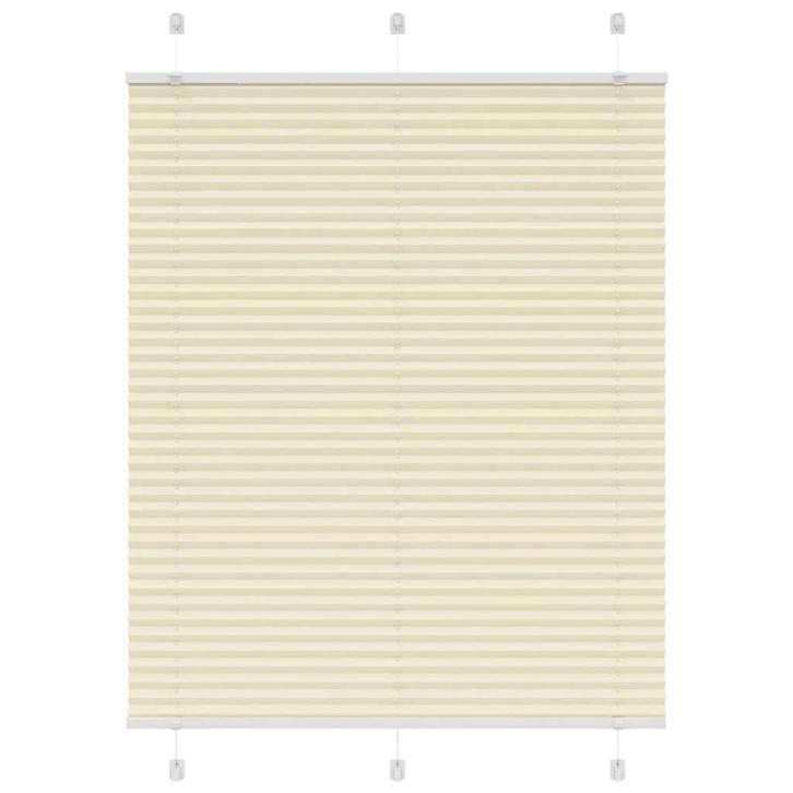 vidaXL Plissé rolgordijn 105x100cm stofbreedte 104,4cm, Huis en Inrichting, Stoffering | Gordijnen en Lamellen, Crème, Nieuw, Verzenden
