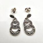 Zilver, 925 Sterling Zilver & Marcasiet - Hangoorbellen -