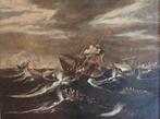 Italiaanse school (XVII) - Marine naufragi, Antiek en Kunst, Kunst | Schilderijen | Klassiek