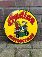 Indian Motorcycles Donald Duck Emaille Bord - Emaille bord -, Verzamelen, Nieuw