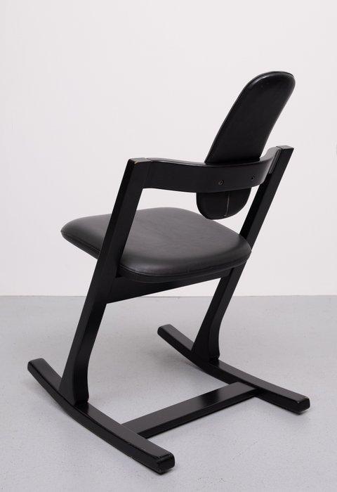 Stokke - Peter Opsvik - Schommelstoel - Pendulem - Leder, Antiek en Kunst, Antiek | Meubels | Stoelen en Banken