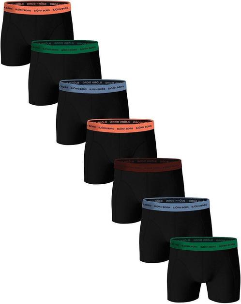 Bjorn Borg Boxers Cotton Stretch 7-Pack Zwart maat M Heren, Kleding | Heren, Ondergoed, Zwart, Boxer, Verzenden