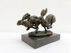 Figuur - Running hares - Brons, Marmer, Antiek en Kunst
