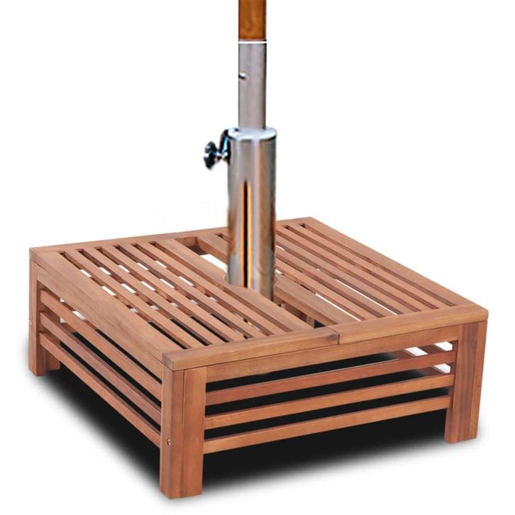 vidaXL Parasolvoetbedekking hout, Tuin en Terras, Partytenten, Nieuw, Verzenden