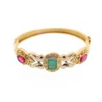 18 Krt. Gouden Oosterse slavenarmband | Ø 60 mm, Sieraden, Tassen en Uiterlijk, Armbanden, Gebruikt, Overige kleuren, Ophalen of Verzenden