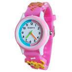 Fako - Kinderhorloge - 3D - Puppy - Roze, Sieraden, Tassen en Uiterlijk, Horloges | Kinderen, Verzenden, Nieuw