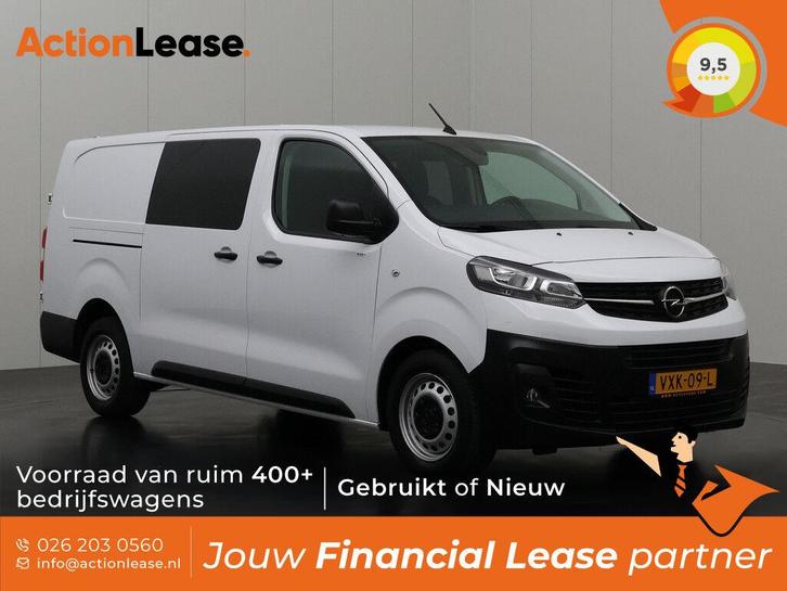 Opel Vivaro Dubbel cabine L3 H1 2023 Diesel Handgeschakeld, Auto's, Opel, Dealer onderhouden, Lease, Zwart, Handgeschakeld, Financial lease
