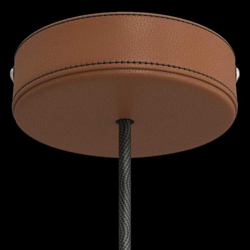 Plafondkap Leer Bruin 1 uitgang, Huis en Inrichting, Lampen | Losse lampen, Ophalen of Verzenden