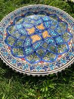 Set van 6 geëmailleerde keramieken borden – geometrisch en