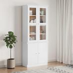 vidaXL Vitrinekast ALTA 77x35x186,5 cm massief grenenhout, Verzenden, Nieuw, 50 tot 100 cm, Minder dan 100 cm