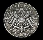Duitsland, keizerrijk Luitpold. 5 Mark 1911 D, Bayern, Postzegels en Munten, Munten | Europa | Niet-Euromunten
