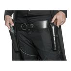 Zwarte carnaval riem met holsters - Riemen, Hobby en Vrije tijd, Feestartikelen, Ophalen of Verzenden, Nieuw
