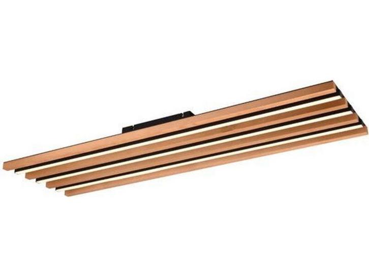 Fontana - Led plafondlamp - 113x30 cm - houtlook, Huis en Inrichting, Lampen | Plafondlampen, Nieuw, Verzenden