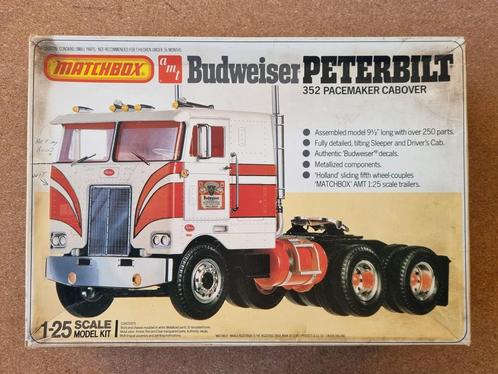 Matchbox/AMT PK-6116 Budweiser Peterbilt 1:25, Hobby en Vrije tijd, Modelbouw | Auto's en Voertuigen, Verzenden