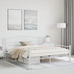vidaXL Bedframe metaal wit 160x200 cm, Verzenden, Wit, 200 cm, Metaal