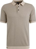 Vanguard Knitted Poloshirt Print Beige maat XL Heren, Kleding | Heren, Polo's, Verzenden, Beige, Vanguard, Maat 56/58 (XL)