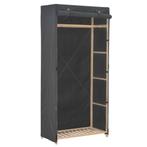 vidaXL Kledingkast 79x40x170 cm stof grijs, Huis en Inrichting, Kasten | Kledingkasten, Verzenden, Nieuw