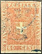 Italiaanse oude staten - Toscane 1851/1860 - Kleine, Postzegels en Munten, Gestempeld