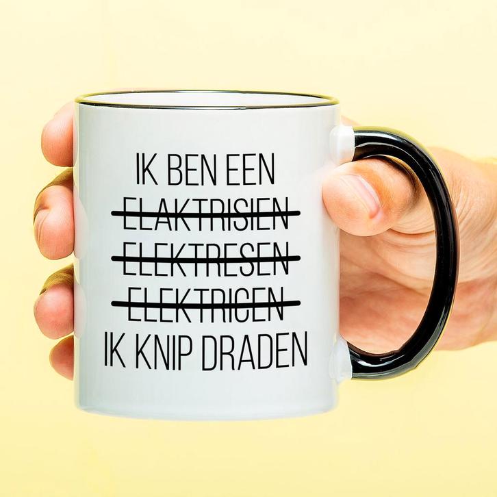 Mok Ik ben een elektricien, Huis en Inrichting, Keuken | Servies, Verzenden