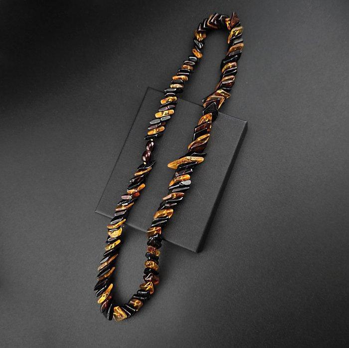 Exclusieve BALTIC AMBER statementketting – geometrische, Antiek en Kunst, Curiosa en Brocante