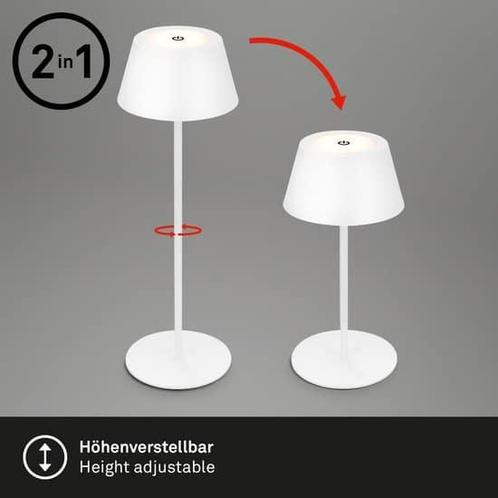 BRILONER - KIKI - RGB accu tafellamp 2 in 1, Touch, mobiel, Huis en Inrichting, Lampen | Tafellampen, Zo goed als nieuw, Ophalen of Verzenden
