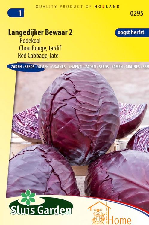 Rodekool Langedijker Bewaar 2 | Late oogst & lange, Tuin en Terras, Bloembollen en Zaden, Verzenden