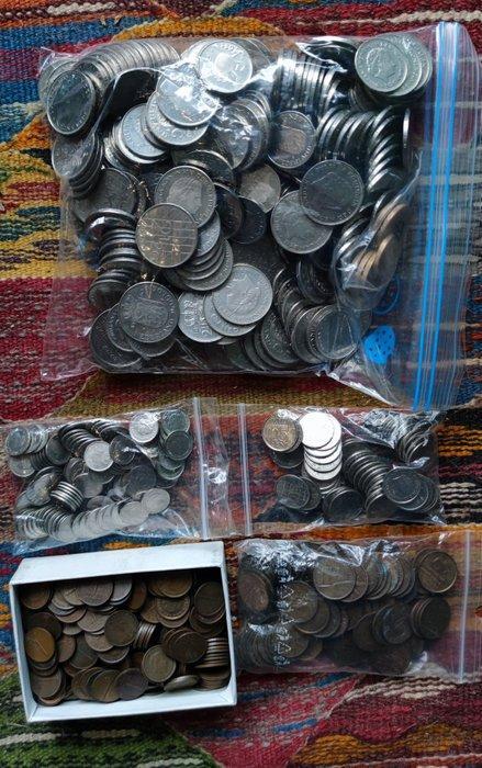 Nederland. Gulden Lot van 3,3 Kg (Zonder minimumprijs), Postzegels en Munten, Munten | Nederland
