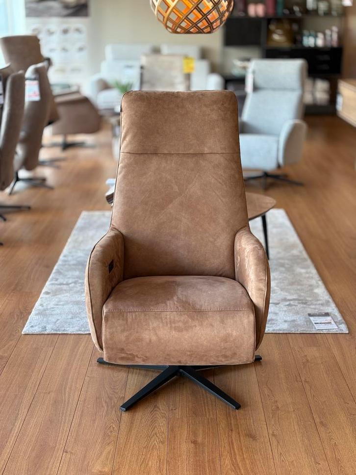 SALE Relaxfauteuil Lisboa Het Anker 2motoren+accu Microvezel, Huis en Inrichting, Fauteuils, 50 tot 75 cm, 75 tot 100 cm, Nieuw