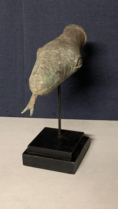 Tête de serpent - Hoofd van een figuur - Nigeria (Zonder, Antiek en Kunst, Kunst | Niet-Westerse kunst