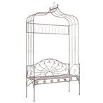 vidaXL Tuinbank 122 cm ijzer antiekbruin, Tuin en Terras, Tuinbanken, Verzenden, Nieuw, Metaal