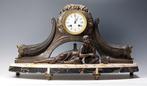 Pendule - Marmer, Legering - 1920-1930 - Art Deco pendule -