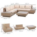 TRUUSK 4 St. Luxe Polyrotan Tuinset, Tuinmeubelen, Tuinset,, Verzenden, Nieuw