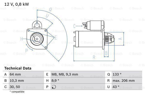 Startmotor / Starter FIAT ALBEA (1.2), Auto-onderdelen, Motor en Toebehoren, Nieuw, Ophalen of Verzenden