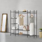 Kledingkast open kast zwart met 6 planken 150x150x40 cm, Huis en Inrichting, Kasten | Kledingkasten, Verzenden, Nieuw