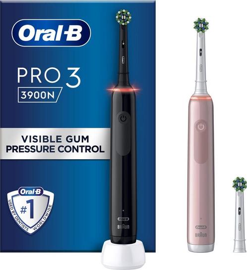 Oral-B PRO 3 3900 - Elektrische Tandenborstel - Duo Zwart +, Sieraden, Tassen en Uiterlijk, Uiterlijk | Mondverzorging, Verzenden