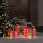 vidaXL Cadeau Doos met 60 LED 3 pcs Multikleur 20 x 20 x 20, Diversen, Kerst, Verzenden, Nieuw