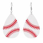 Fako Bijoux® - Oorbellen - Druppel - Kunstleer - Softbal, Verzenden, Nieuw