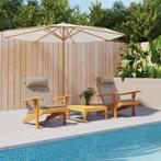 vidaXL Stoelkussens 2 st Adirondack oxford stof taupe, Huis en Inrichting, Woonaccessoires | Kussens, Verzenden, Nieuw